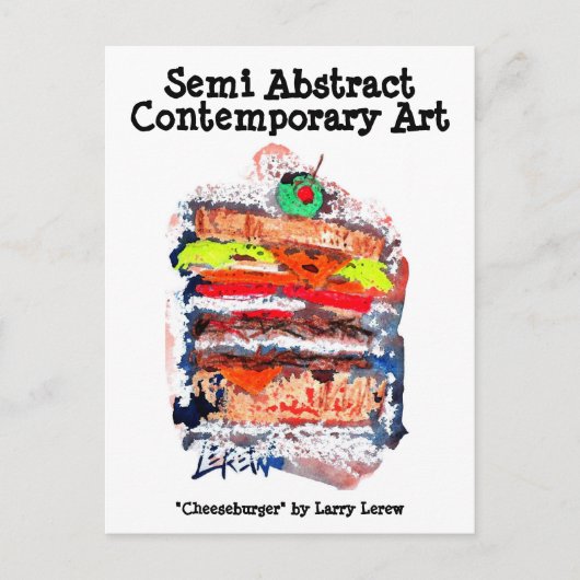 Cheeseburger #170229 Postkarte (Vorderseite)