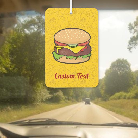 Cheeseburger Air Freshener Autolufterfrischer