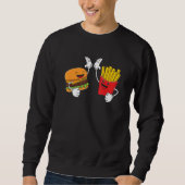 Cheeseburger and Fries Sweatshirt (Vorderseite)