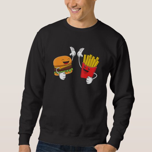 Cheeseburger and Fries Sweatshirt (Vorderseite)
