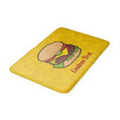 Cheeseburger Bad Mat Badematte (Schrägansicht)