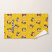 Cheeseburger Badhandtuch Set (Handtuch)