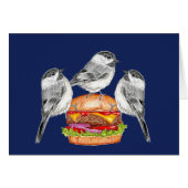 Cheeseburger Bird Tahoe Mountain Chickadee (Vorderseite (Horizontal))