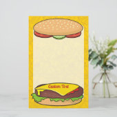 Cheeseburger Briefpapier (Stehend Vorderseite)
