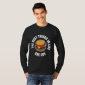 Cheeseburger Burger Best Life Junk Food Fried Foor T-Shirt (Vorne ganz)