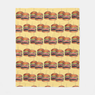 Cheeseburger Burger Hamburger Slider Bar Food Fleecedecke