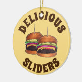 Cheeseburger Burger Hamburger Slider Bar Food Keramik Ornament (Links)