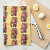 Cheeseburger Burger Hamburger Sliders Bar Pub Geschirrtuch (Viertel Falte)