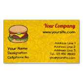 Cheeseburger Business Card Magnet (Vorderseite)