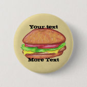 Cheeseburger Button (Vorderseite)