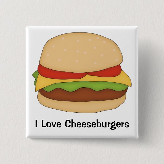 Cheeseburger Button (Vorderseite)
