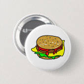 Cheeseburger Button (Vorne & Hinten)