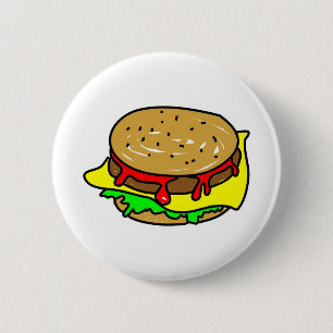 Cheeseburger Button