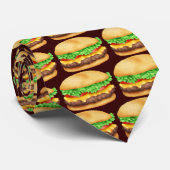 Cheeseburger-Cartoon-Krawatte Krawatte (Gerollt)