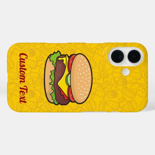 Cheeseburger Case-Mate iPhone Hülle (Rückseite (Horizontal))