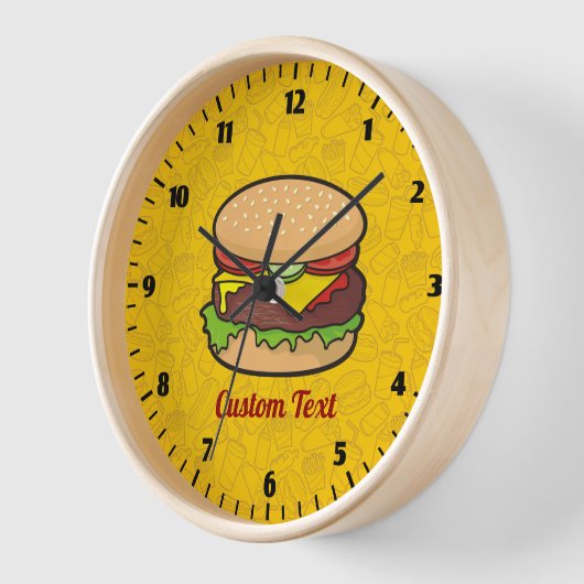Cheeseburger Clock Uhr (Winkel)
