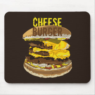 Cheeseburger Dark Mousepad
