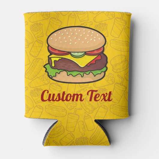 Cheeseburger Dosenkühler (Vorderseite)