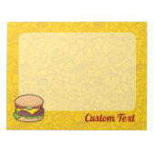 Cheeseburger Editor Notizblock (Vorderseite)