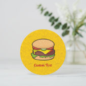 Cheeseburger Einladung (Stehend Vorderseite)