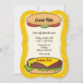 Cheeseburger Einladung (Rückseite)