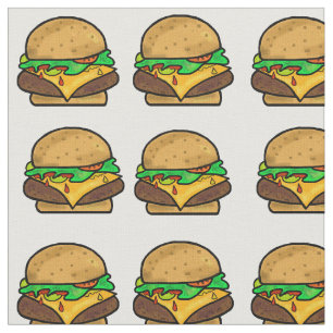 Cheeseburger Fabric Stoff