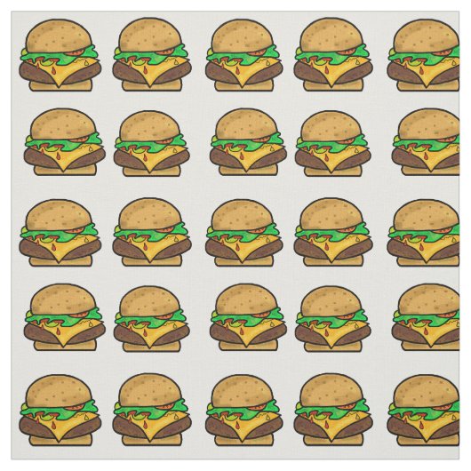 Cheeseburger Fabric Stoff (Muster)