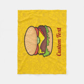 Cheeseburger Fleecedecke (Vorderseite)