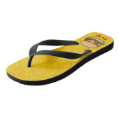 Cheeseburger Flip Flops Badesandalen (Schrägansicht)