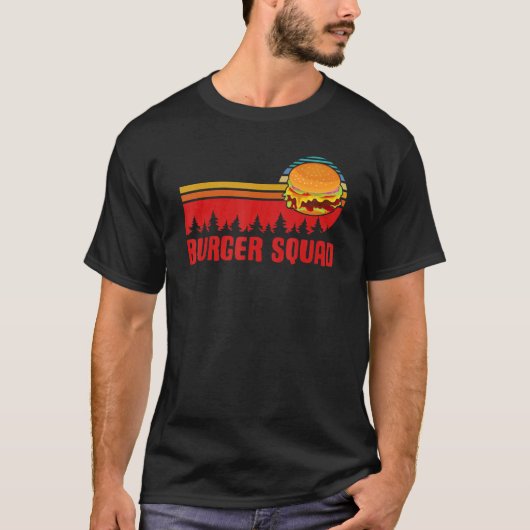 Cheeseburger Foodie Team Hamburger Burger Squad T-Shirt (Vorderseite)