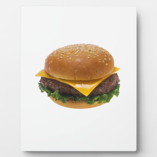 Cheeseburger Fotoplatte (Vorderseite)