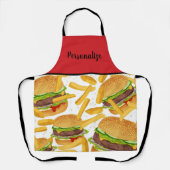Cheeseburger & Fries Apron Schürze (Vorderseite)