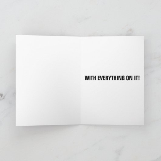 CHEESEBURGER FUNNY BIRTHDAY CARD KARTE (Innenseite)