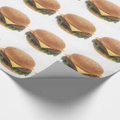 Cheeseburger Geschenkpapier (Ecke)
