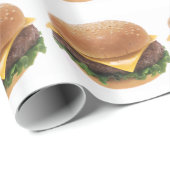 Cheeseburger Geschenkpapier (Rolleneckpunkt)