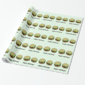 Cheeseburger Geschenkpapier (Ungerollt)