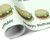 Cheeseburger Geschenkpapier (Rolleneckpunkt)