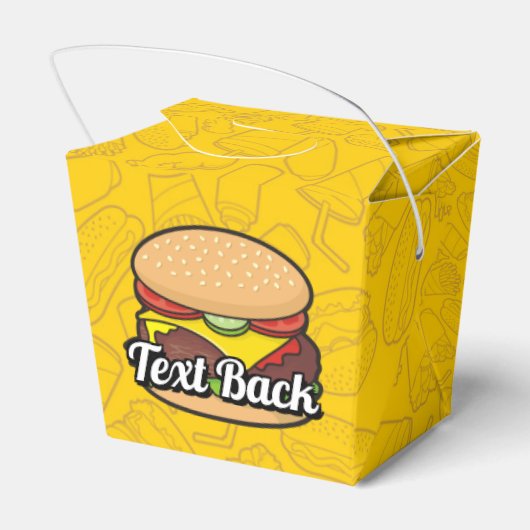 Cheeseburger Geschenkschachtel (Rückseite)