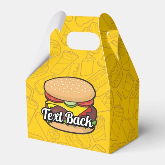 Cheeseburger Geschenkschachtel (Rückseite)