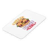 Cheeseburger Girl, Hamburger Women und Cheesebdres Magnet (Linke Seite)