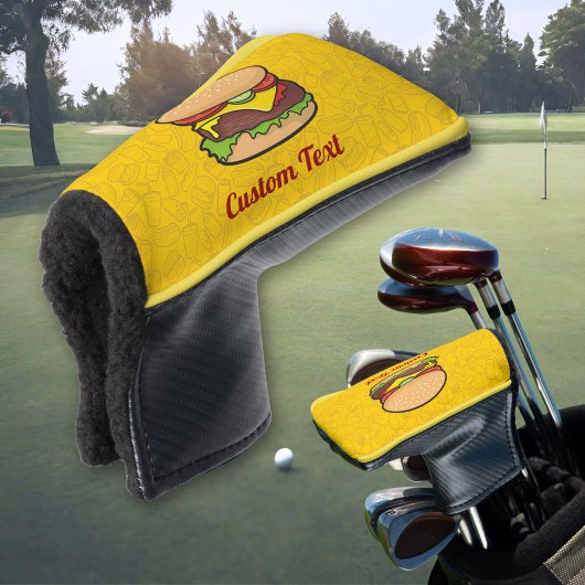 Cheeseburger Golf Headcover