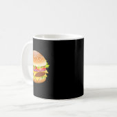 Cheeseburger Hamburger Burger Funny Food Halloween Kaffeetasse (Vorderseite Links)