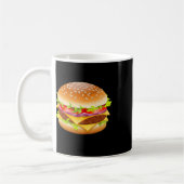 Cheeseburger Hamburger Burger Funny Food Halloween Kaffeetasse (Links)