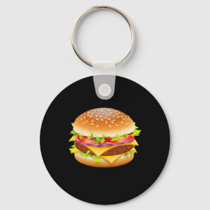 Cheeseburger Hamburger Burger Funny Food Halloween Schlüsselanhänger