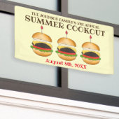 Cheeseburger Hamburger Burger Picnic Barbecue GRIL Banner (Äußeres Gebäude)