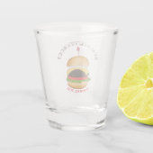 Cheeseburger Hamburger Burger Picnic Barbecue GRIL Schnapsglas (Rückseite)