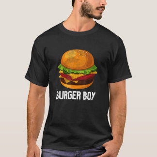 Cheeseburger Hamburger Fast Food Burger Boy Costum T-Shirt