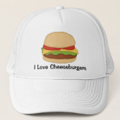 Cheeseburger Hat Truckerkappe (Vorderseite)