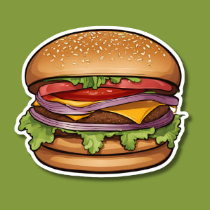 Cheeseburger Heaven Aufkleber