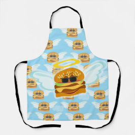 Cheeseburger Heaven Fun Flying Burger Art Schürze